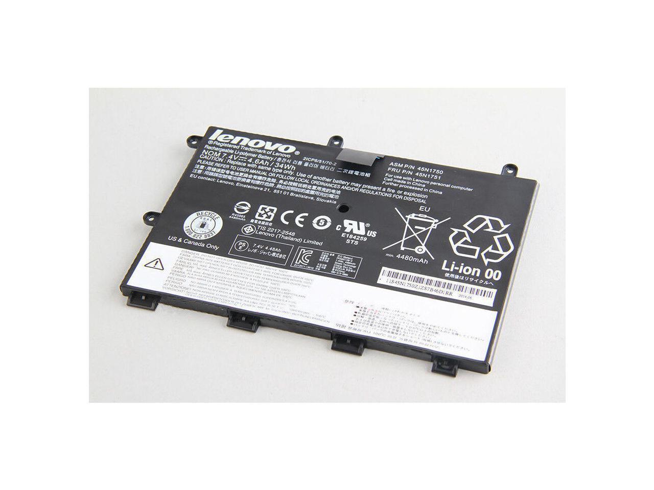 1_15edda1b-4ddc-4381-91f5-2c203a84d4ef_2048x2048.jpg 7.4V 4600mAh 34Wh Original 45N1750 45N1751 Laptop Battery compatible with Lenovo ThinkPad Yoga 11e 45N1748 45N1749 Tablet - Image 1