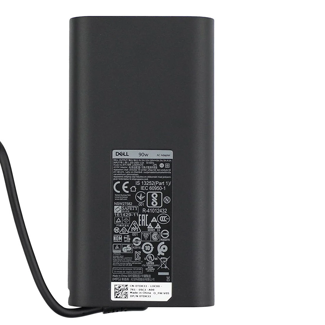 90W USB C Laptop Charger for Dell Latitude Precision Type C Charger Dell XPS 15 13 12 Latitude 5420 Chromebook 3100 LA90PM170 DA90PM170 DA65NM170 AC Adapter Power Cord Replacement - Image 1
