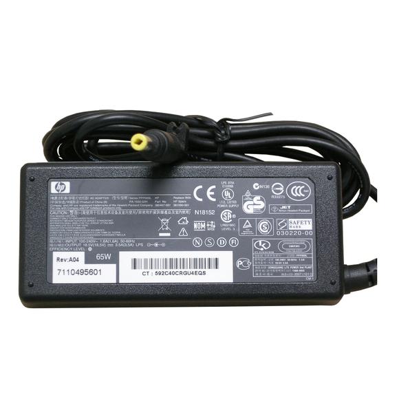 Laptop-AC-Charger-fo-HP-Compaq.jpg HP original 65W 18.5V 3.5A(4.8mm*1.7mm) Laptop AC Charger for HP Compaq 6720s 500 510 520 530 540 550 620 625 G3000 - Image 1