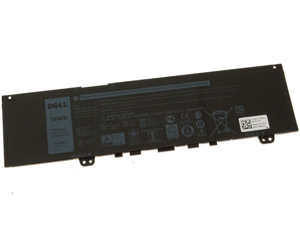 RPJC3a1-1.jpg Dell F62 G0 Laptop Battery (RPJC3) for Inspiron 13 5370 7370 | 11.4 V 38 Wh - Image 1